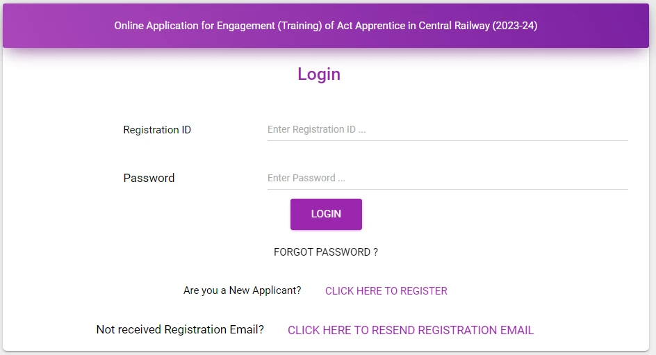 Central Railway Apprentice Recruitment 2023- Apply Online