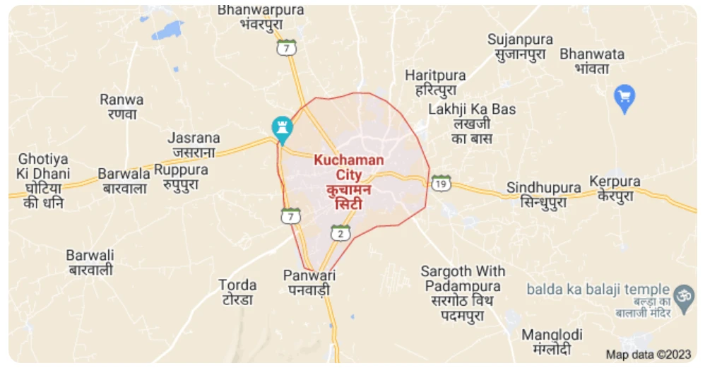 Kuchaman District Map