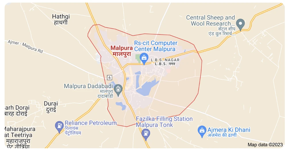 Malpura District Maps